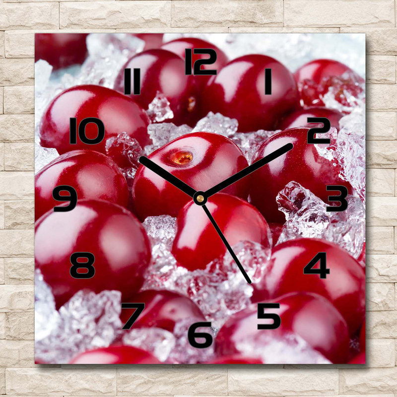 Johnrussell Glass Wall Clock, Black