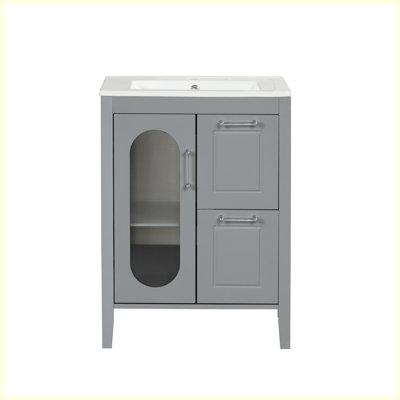 Meuble-lavabo moderne avec lavabo et tiroirs Modern