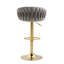 Christal Height Adjustable Swivel Bar Stool-678397177