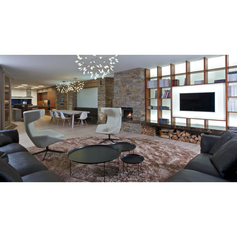 Heracleum III LED Chandelier, Copper, 20.9" H x 28.3" W x 28.3" D, 157.5"