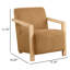 Chaise avec accoudoirs rembourrée Brynnly-888560971