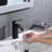 Waterfall Spout Bathroom Sink Single Handle Faucet with Pop-Up Drain (with Overflow)-115827292