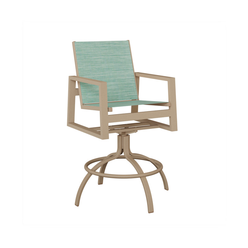 Chaise berçante pivotante en aluminium berlinois Vida Sahara, Paysage marin, Aluminum Sahara Speckle