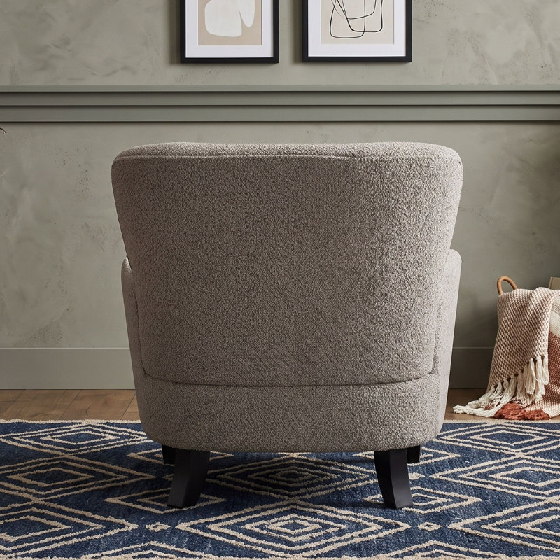 Fauteuil club Boucle avec pieds et accoudoirs
