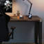 Bureau à 3 tiroirs brun noyer + bois massif noir + fer-1877595360-1877595373