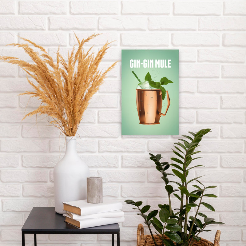 Refreshing Gin Mule 1 Piece Wrapped Canvas Wall Art, 45.72 cm H x 30.48 cm W