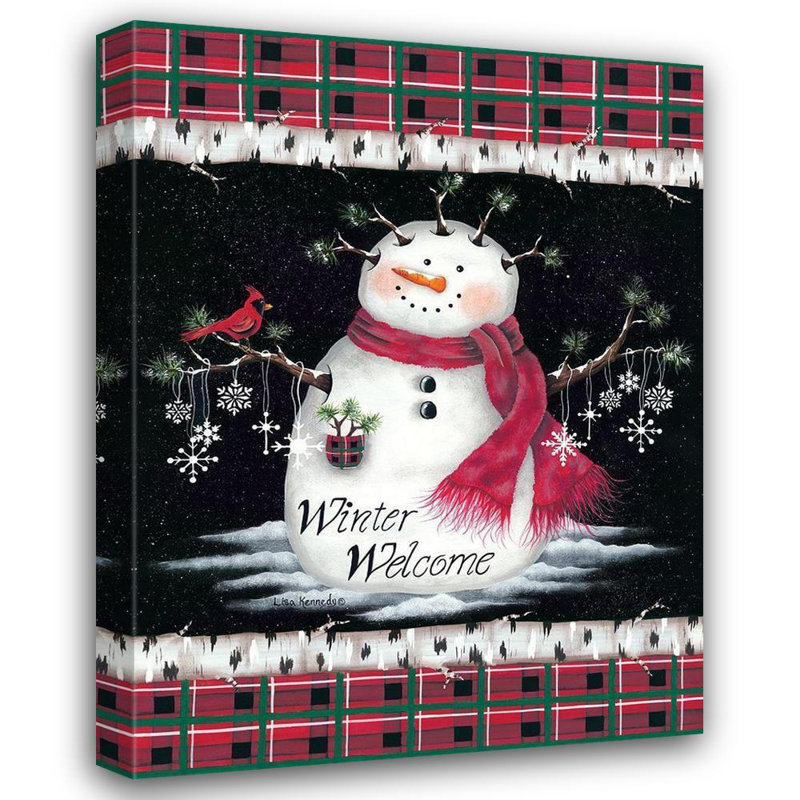 «The Holiday Aisle® Kennedy, Lisa», art sur toile tendue: Winter Welcome, H 18 po x l 15 po