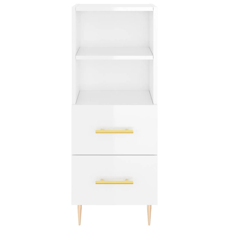 Maragaret 2 - Drawer Rectangle Accent Chest, High Gloss White