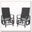 Ensemble de 2 chaises coulissantes d'extérieur en tissu maillé respirant-990754498