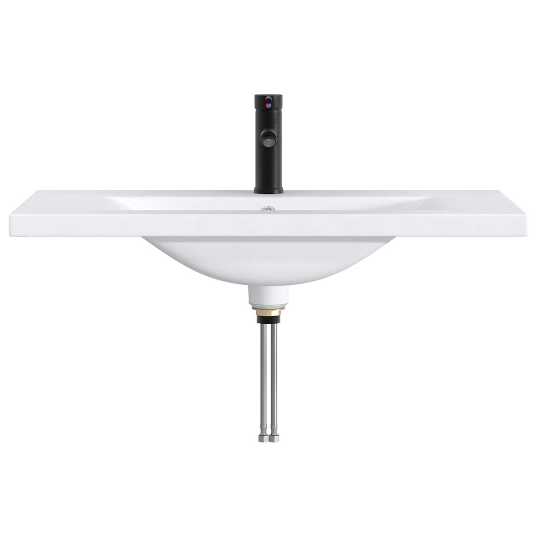 Bathroom Wash Basin Metal Vanity Unit Contemporary Modern Sink Fixture