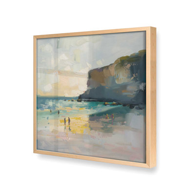 «Seascape Sonata V2 (Square)», impression encadrée sur papier par Azure Artisanal Studio