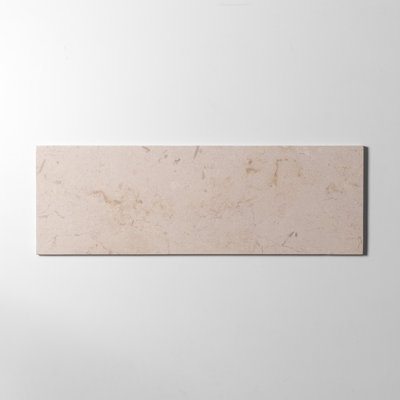 8 in. x 24 in. Tropical Vanilla Honed Marble Wall and Floor Tile