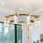 Sorrento 27-in Ring 9-Light Height Adjustable ETL Certified Integrated LED Circular Chandelier