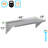 18 in. x 48 in. Stainless Steel Wall Shelf With Squared Edge