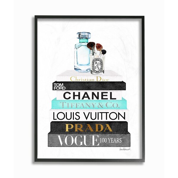 House of Hampton® Book Stack Perfume Brushes Glam Fashion by Amanda ...