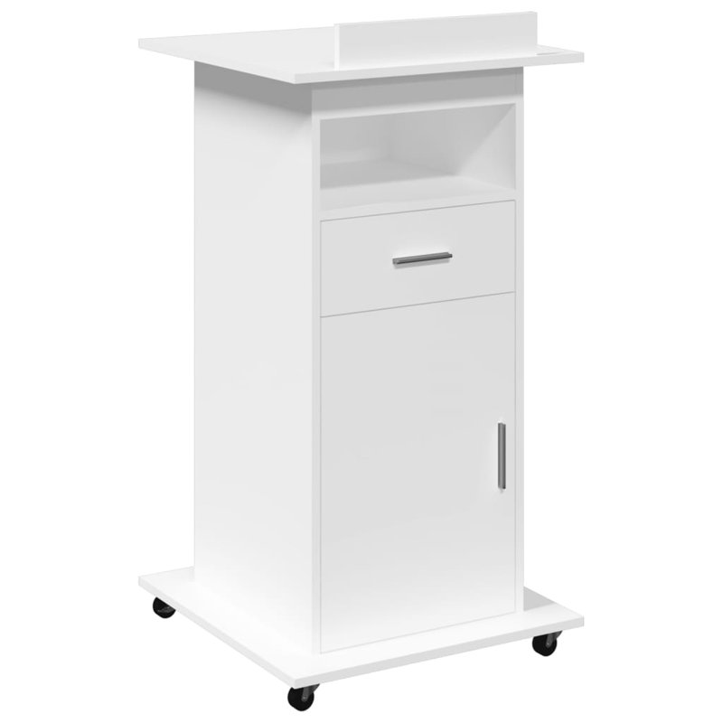 107cm Wood-based Material Lectern, White