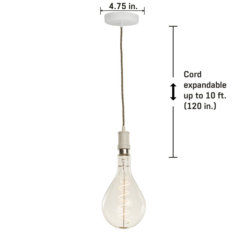 Bergman 1 - Light White Single Pendant