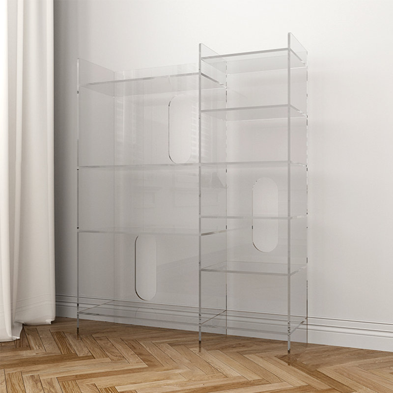 Vitrine en acrylique de style nordique, Clair