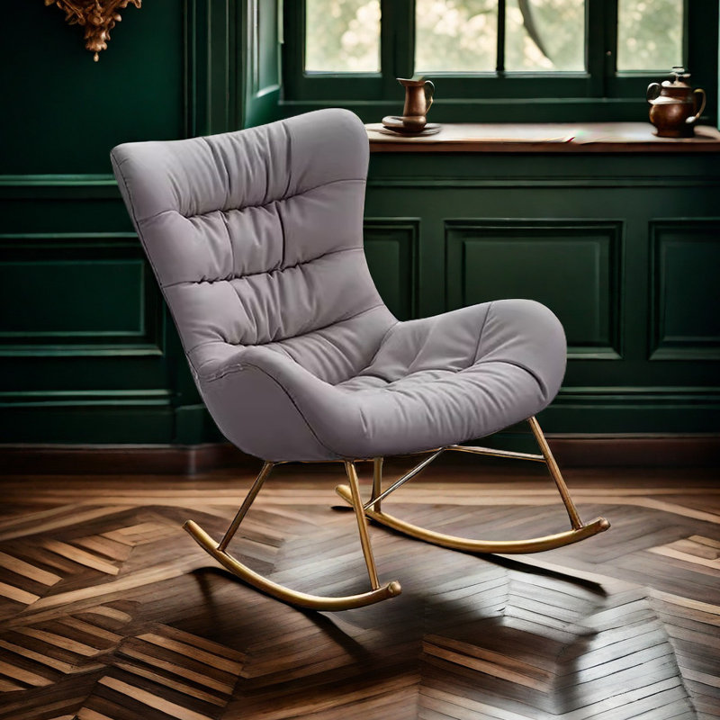 Chaise berçante moderne et luxueuse