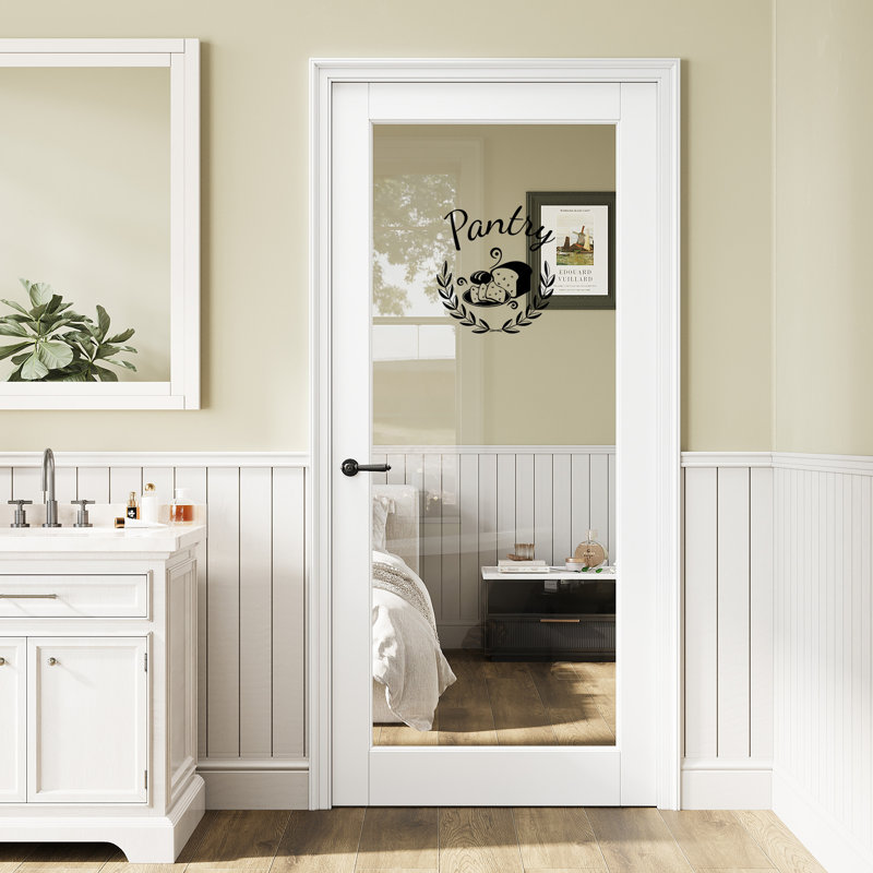 Intérieur 1-Lite Pantry, 36 po x 80 po, Pantry Decal Style 4