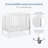 2-in-1 Mini Convertible Portable Crib-10178945