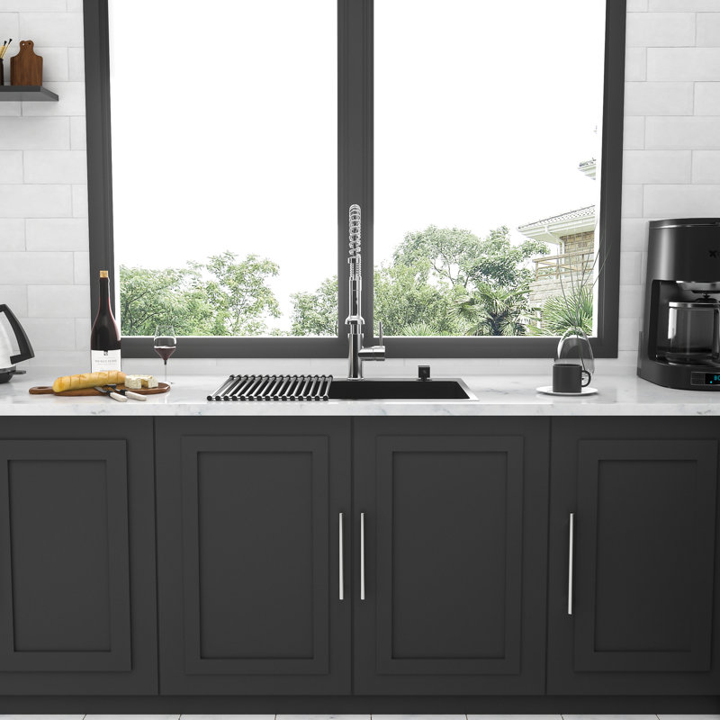 16 Gauge Stainless Steel 33X22 Inch Sink - Gunmetal Black With Enhanced Resistance To Corrosion Basin Superior