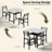3-Piece Dining Table Set With Faux Marble Tabletop, Under-The Table Storage And Cushioned Chairs For Small Space, Minimalist Dining Set For Kitchen, Home Bar And Patio-1996580155
