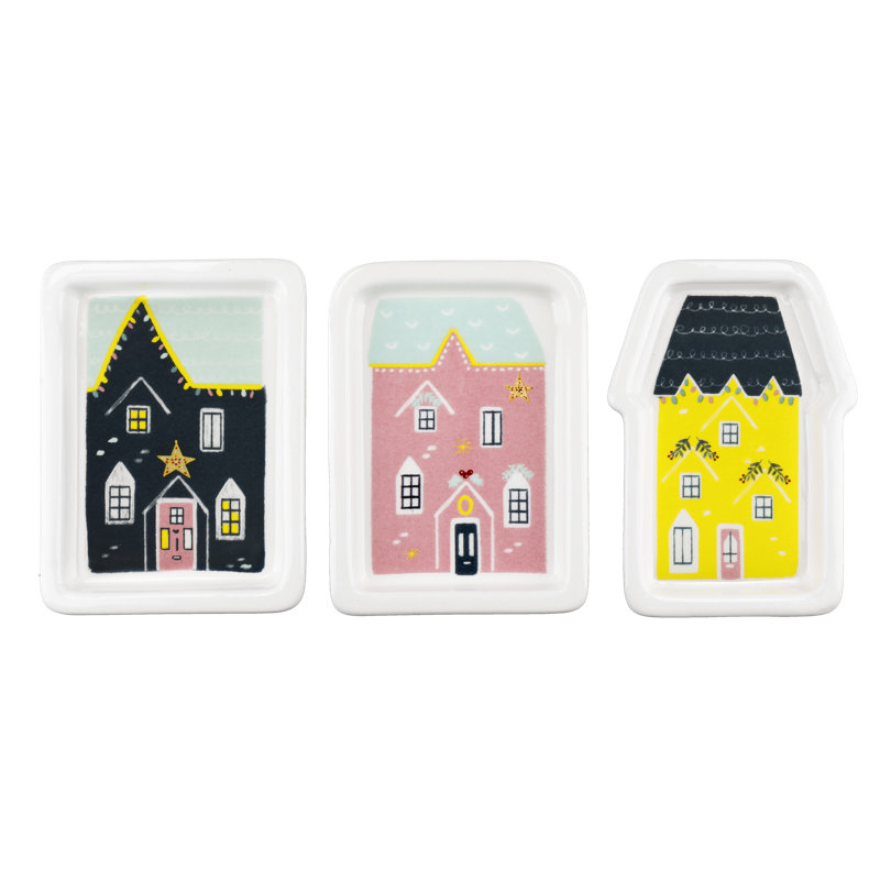 KitchenCraft The Nutcracker Collection 3-Piece Decorative Plate Set
