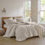 Ensemble 3 pièces d'édredon surdimensionné en coton matelassé pour lit double / grand