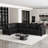 Faux Leather L-Shaped Modular Sectional Sofa-75756251-75756248