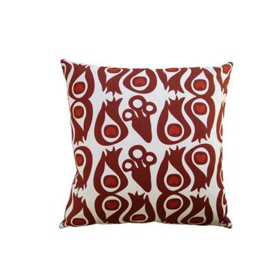 Hand Printed Pillows Cotton Throw Pillow