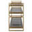 Thasin 40.25 " W Glass Top Console Table