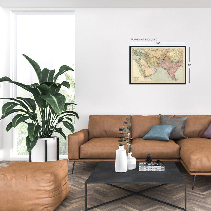 " 1912 Middle East Map ",  24" H x 36" W 