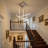 Jakie 8 - Light Modern Chandelier Long Hanging Pendant for High Ceiling with Remote Dimming-203034098