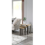 Payton 3 Piece Nest of Tables, Solid Pine, Corona Design