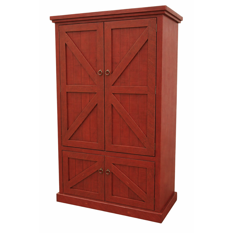 Armoire Kellogg, Rouge rustique