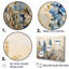 Élégant bonnet bleu et beige prairie IV - bonnet bleu, impressions sur toile PT107229-95952467