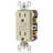 Leviton SmartlockPro 15 Amp 125 Volt Duplex Light Almond GFCI Outlet 5-15R 1 Pack