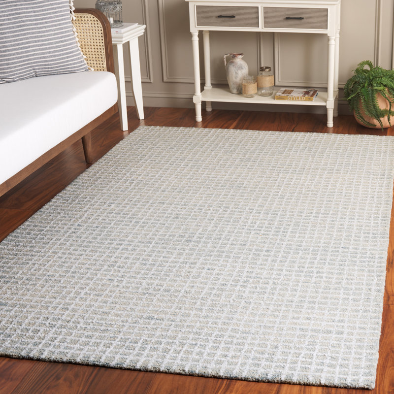 Abstract Hand Tufted Performance Abstract Indoor Rug, Rectangle 9' x 12'