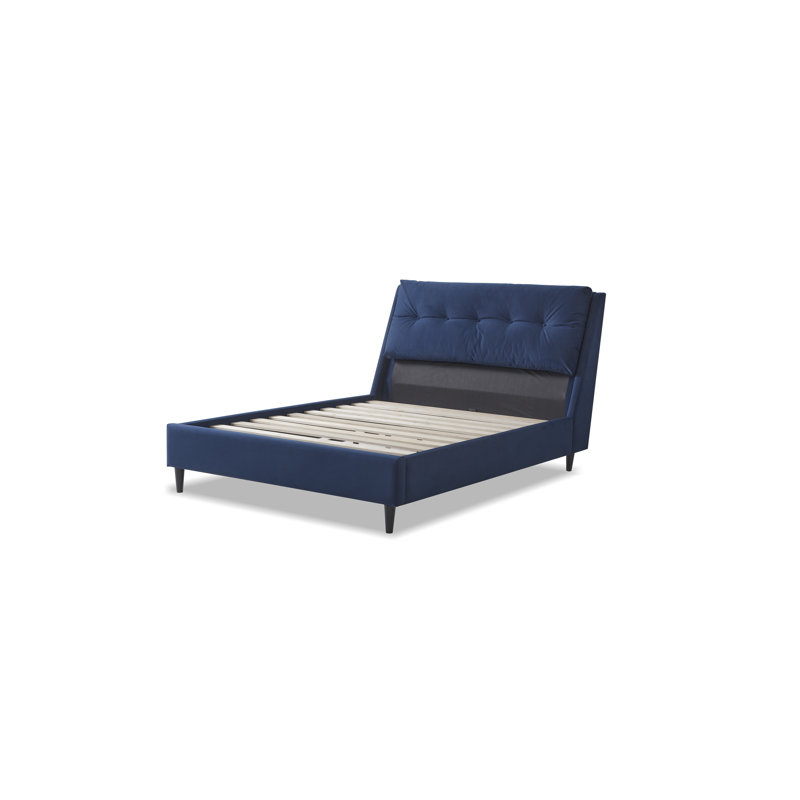 Kuruc Upholstered Bed, Kingsize (5'), Blue