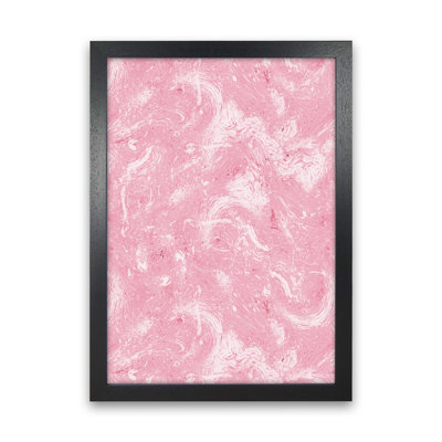 Abstract Dripping Painting Pink - Print