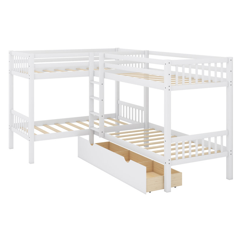 Lit pour enfant Jasalynn, Blanc
