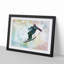 Skiing in Abstract - Picture Frame Painting Print-55739749-55739750