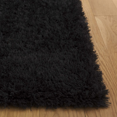 Tapis de couleur unie à poils longs Lindsay