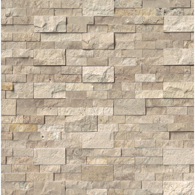 Carrelage mural en pierre naturelle à panneau divisé 6 po x 24 po Stonecrest