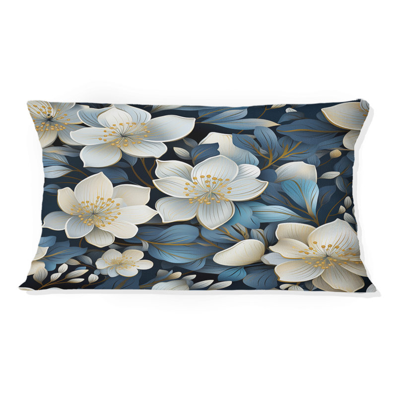 Coussin Artistic Blue Magnolia Essence Beauty