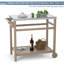 Chariot de table d'extérieur avec plateau en acier inoxydable et 3 tablettes -106000029-106000034