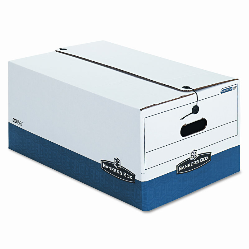 Liberty Max Strength Storage Box, Legal, 15 x 24 x 10, WE/BE, 4/Ctn
