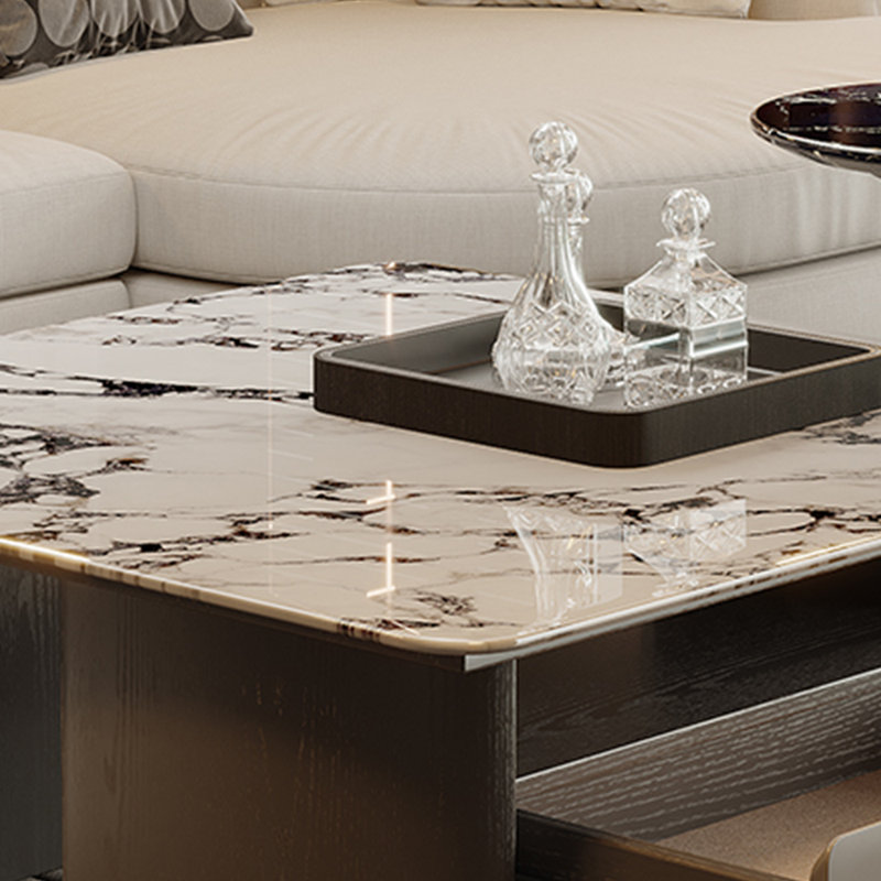 Table basse bulgare en marbre haut de gamme minimaliste