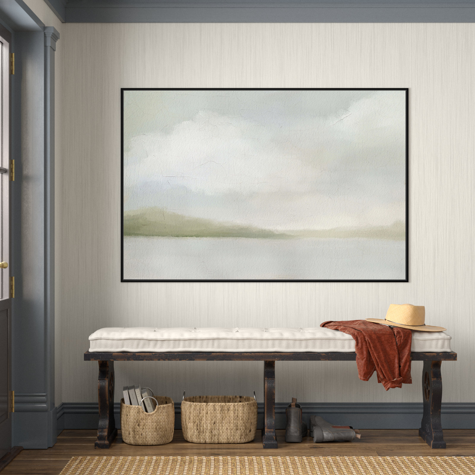 Queensland "A Tranquil Morning" Print, 41.5" H x 61.5" W, Black